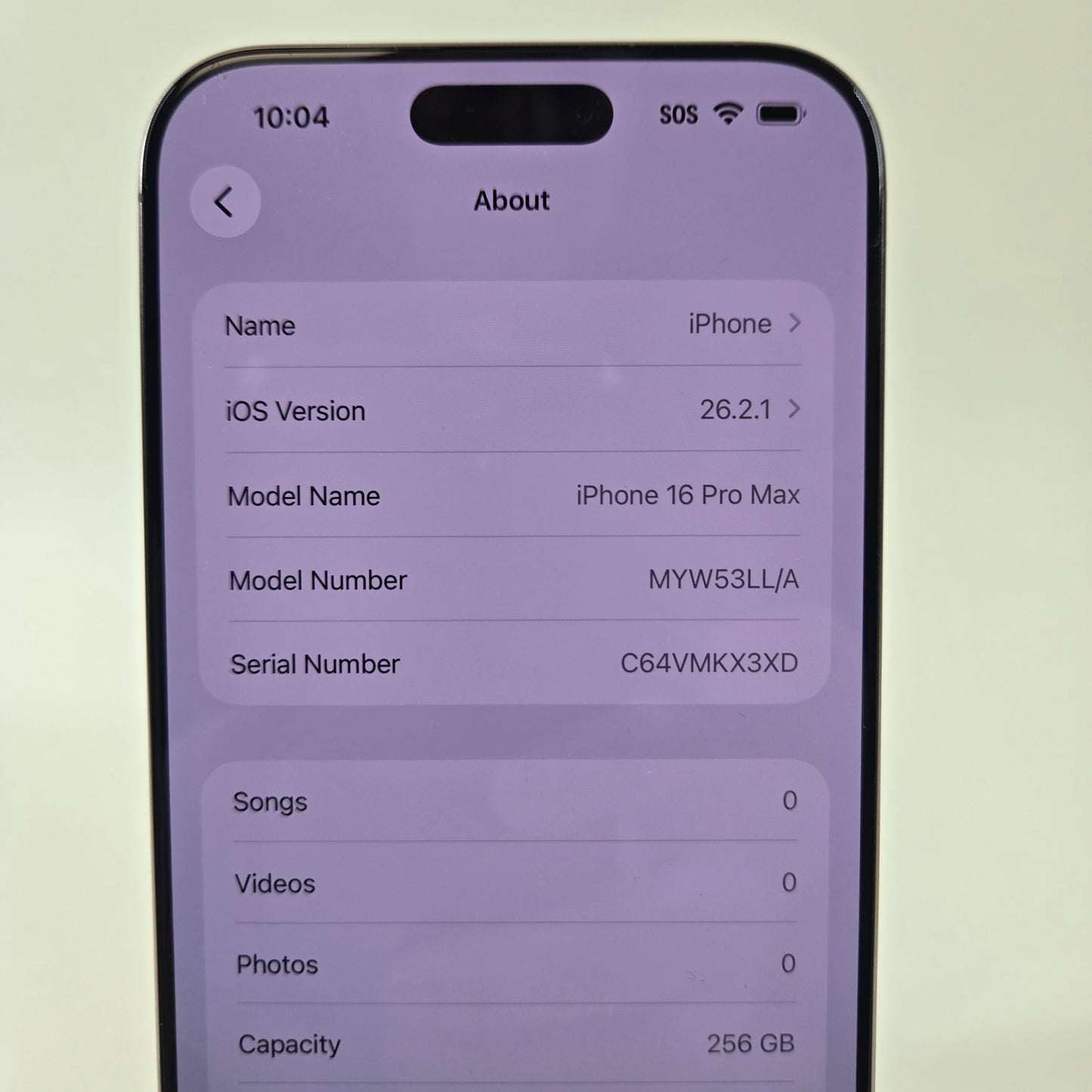 T-Mobile Apple iPhone 16 Pro Max 256GB Desert Titanium MYW53LL/A