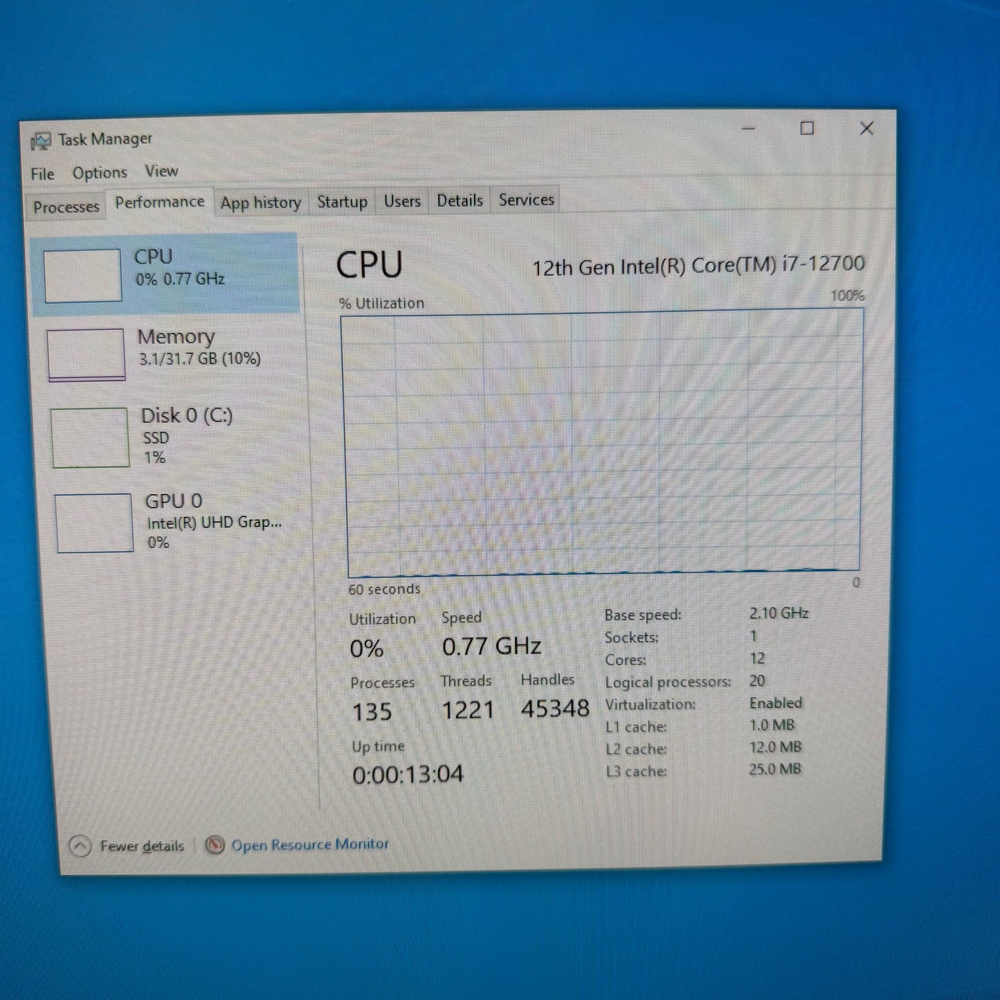 Dell Optiplex 7000 D15U001 i7 Vpro 2.10GHz 32GB RAM 1TB SSD